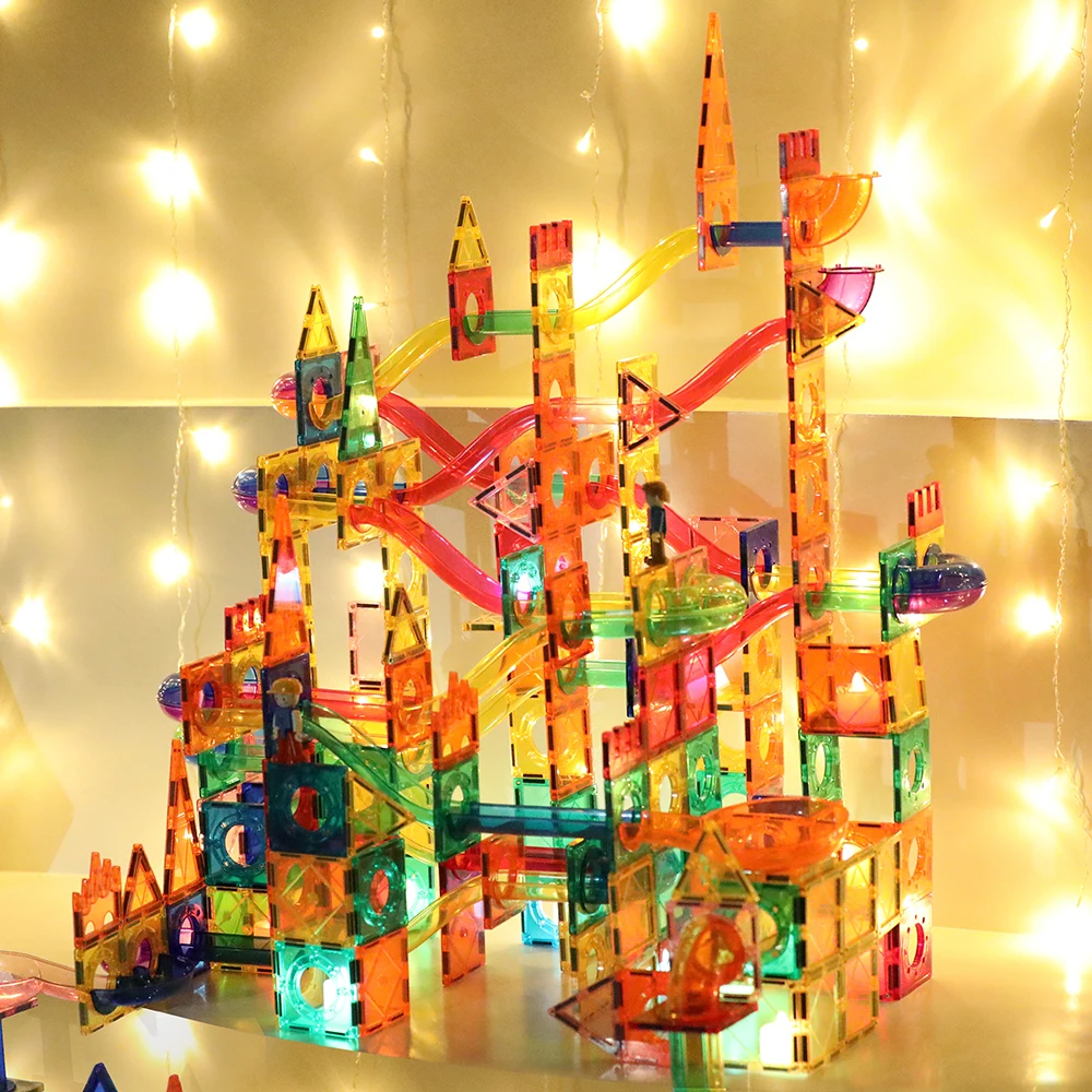 wholesale manufacturer marble run magnetic sets toys magnetic tiles animal magnetic blocks for kids