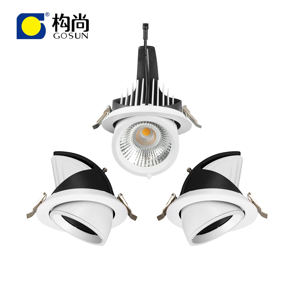 90mm cutout universal ceiling led gimbal downlight
