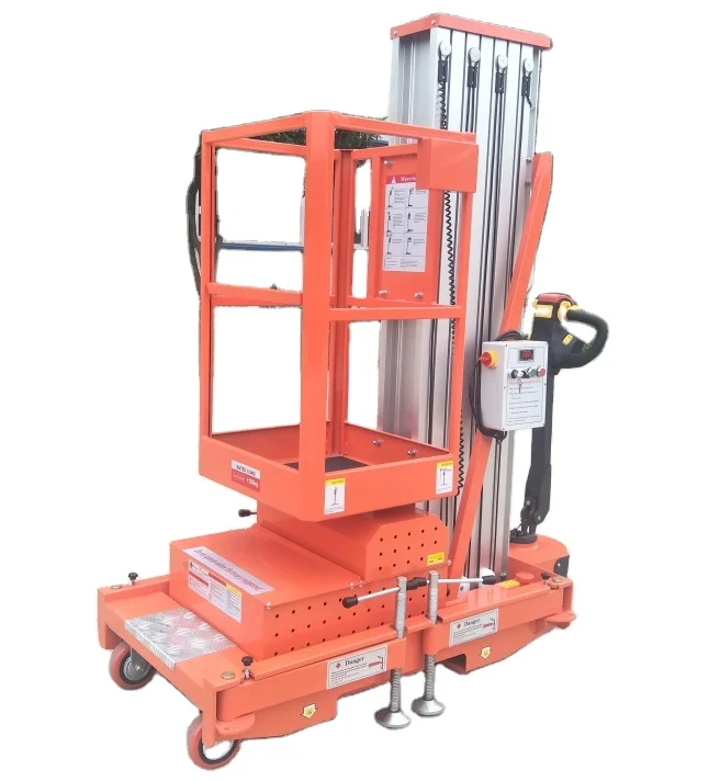 customized various type self propelled vertical boom aerial working platform boom lift