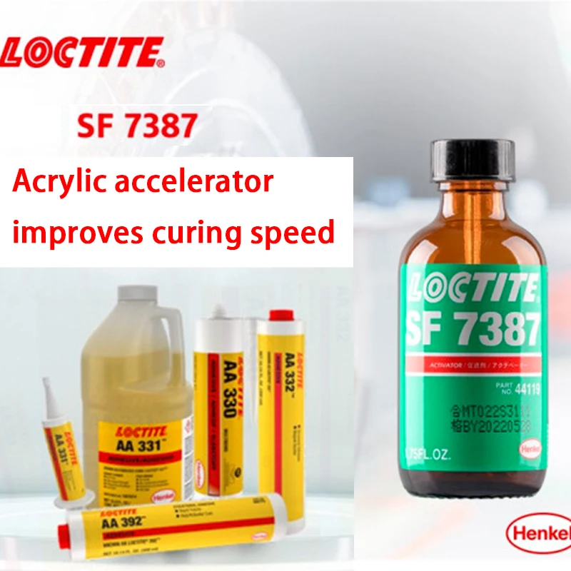 Henkel loctite SF7387  1.75 oz Liquid Activator  for  toughened acrylic adhesives & sealants transparent yellow to amber
