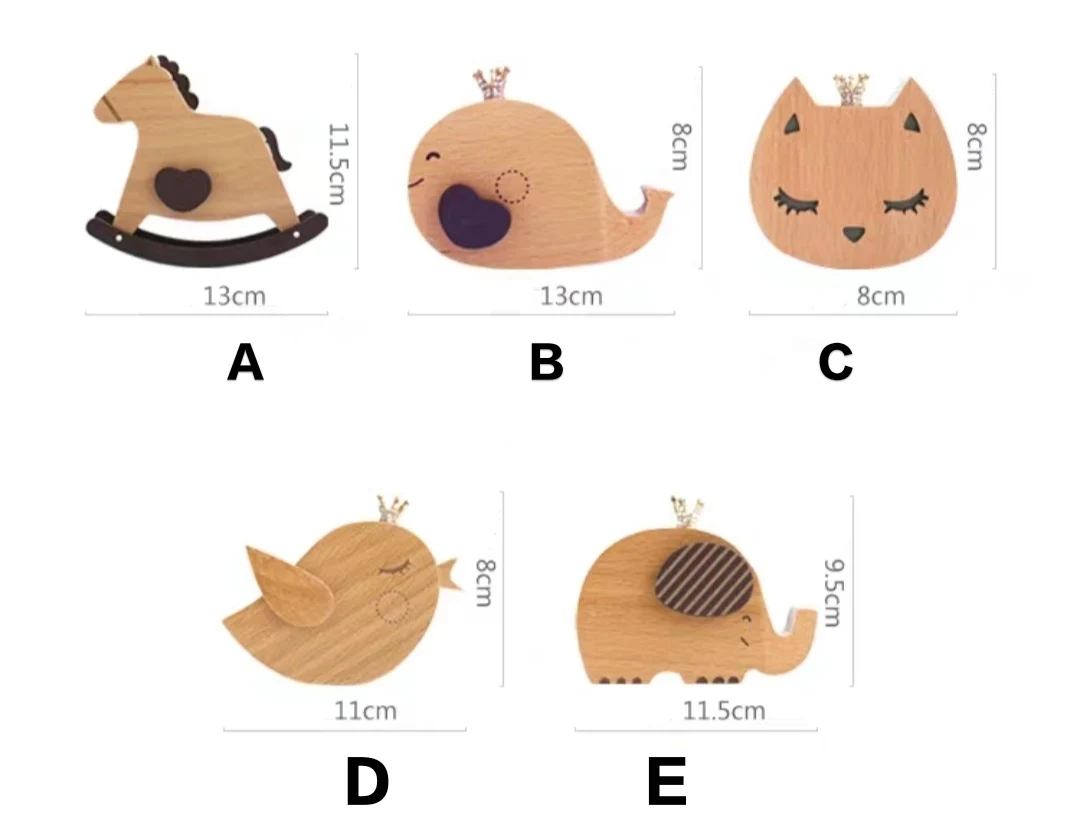 cute animals beech wood christmas gifts wooden music box