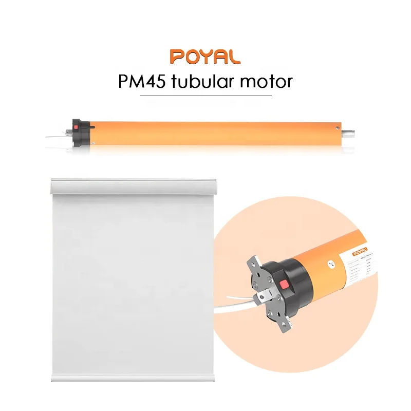 Tubular Electronic Stroke Roller Shade Shutter Motor with Tuya Smart Remote