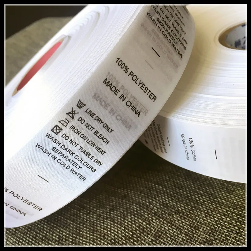 China Wholesale Clothing Custom Wash Care Labels