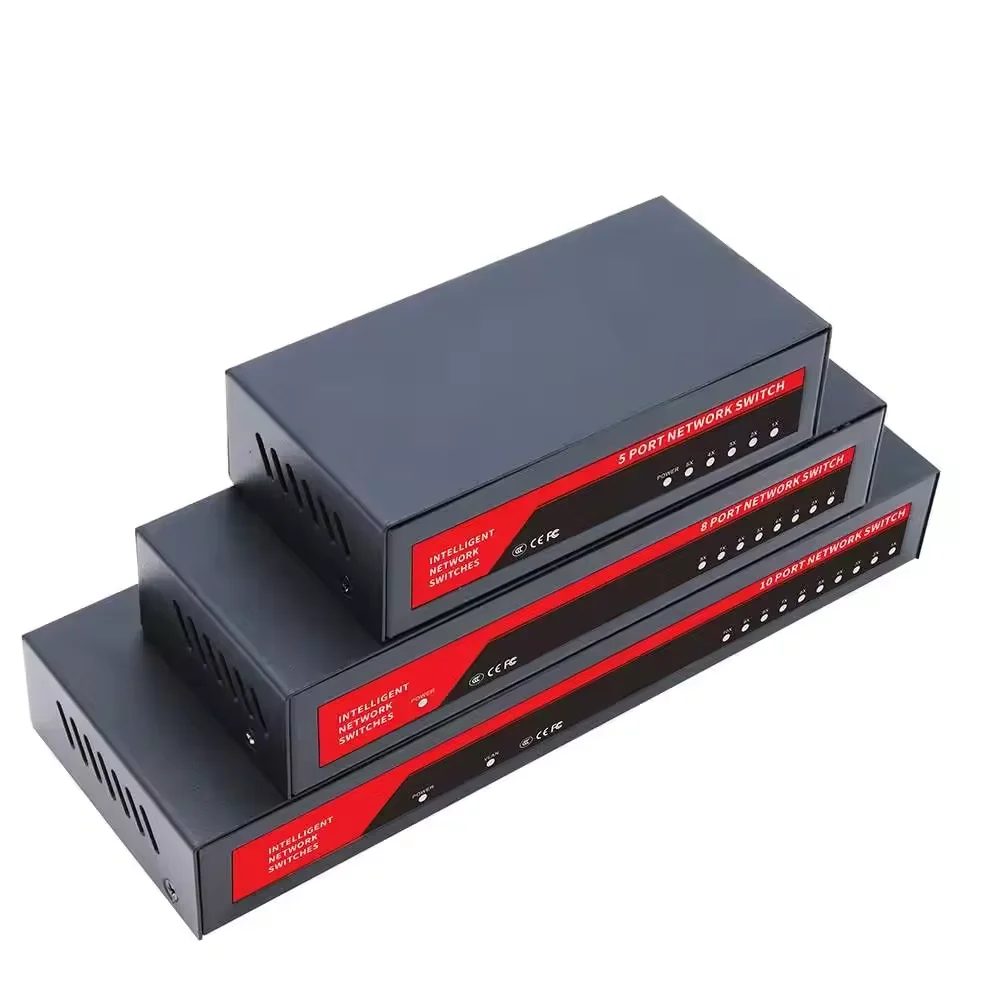 KuWFi 5port 1000M Commutateur reseau 100m wifi mini black network ethernet switch for router