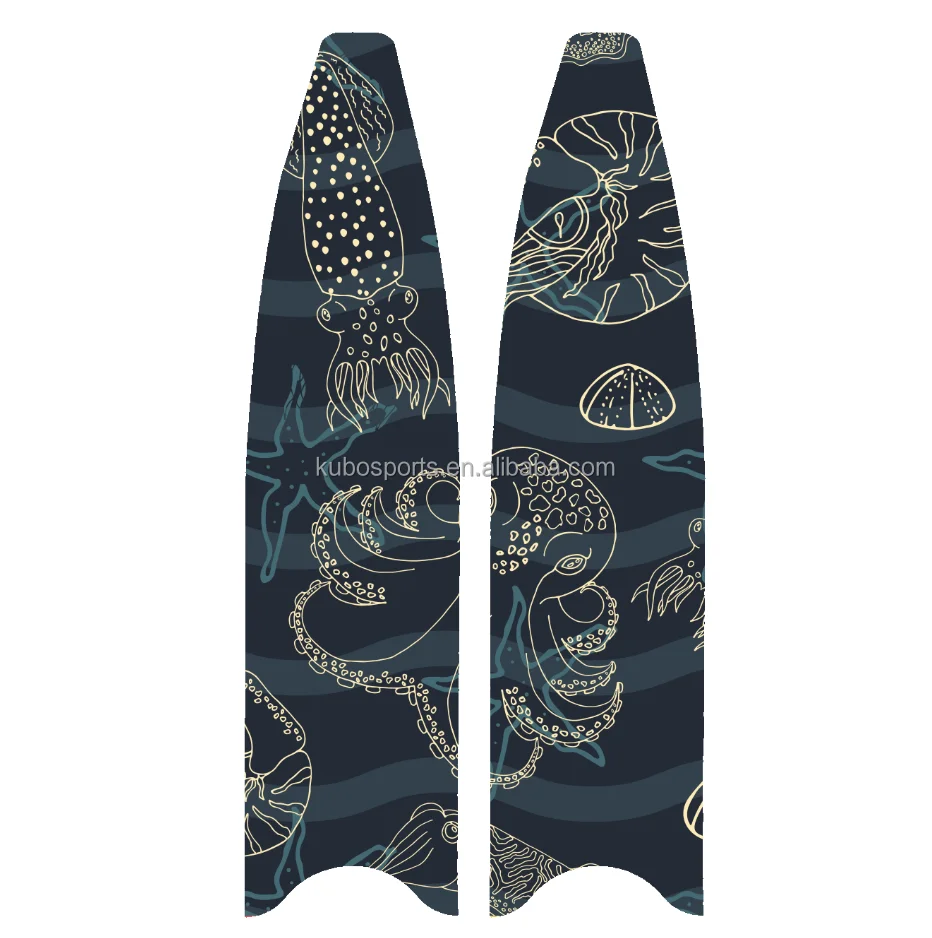 Kubo carbon blade scuba fins foot pocket snorkeling diving flippers swimming spearfishing equipment diving fins