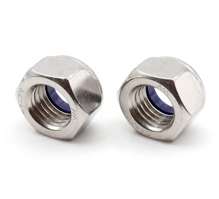 HBLJ  DIN 985 DIN 982 NYLOCK NUT STANDARD NYLON INSERT LOCK NUTS galvanized