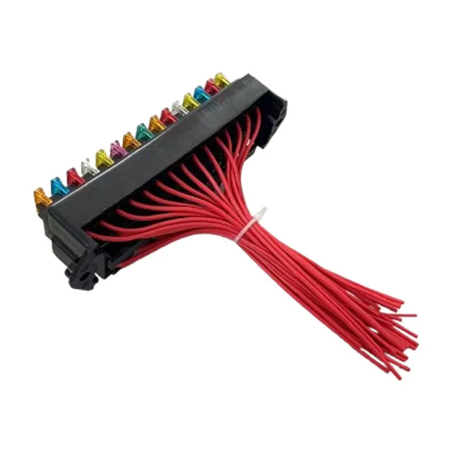 15 Way Fuse Block 15-Input 15-Output Automotive Fuse Box Wired ATO ATC Panel Mounted Fuse Holder DC 12 Volt