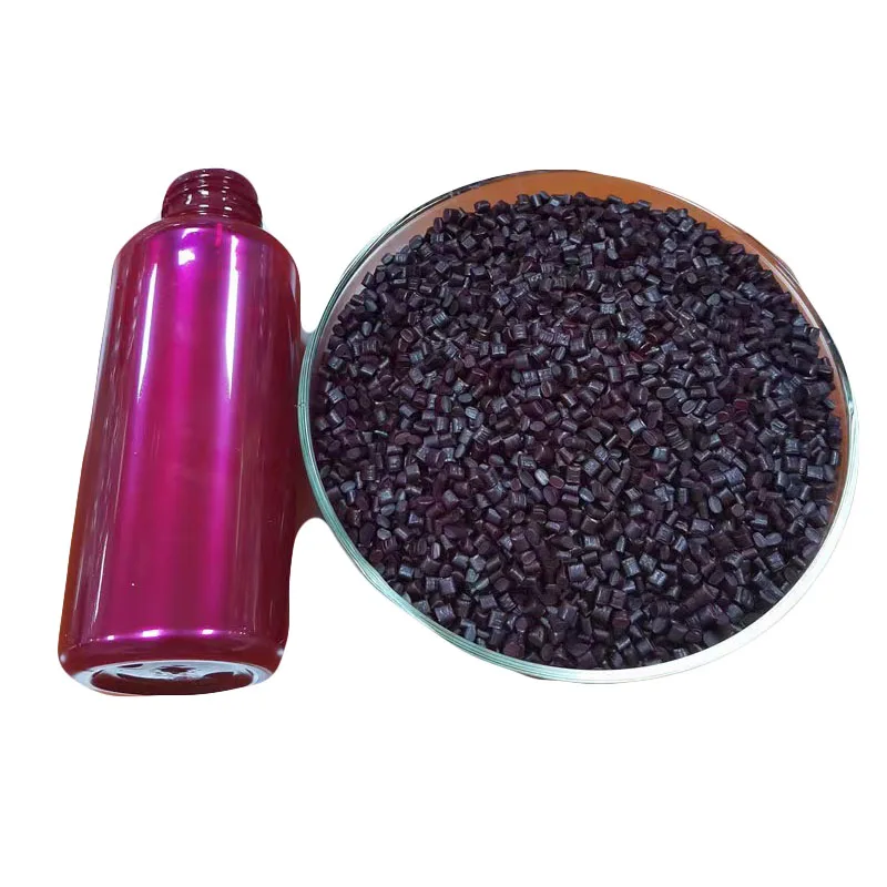 Manufacturer PET color masterbatch  frosted pearl transparent effect masterbatch for package and bottles