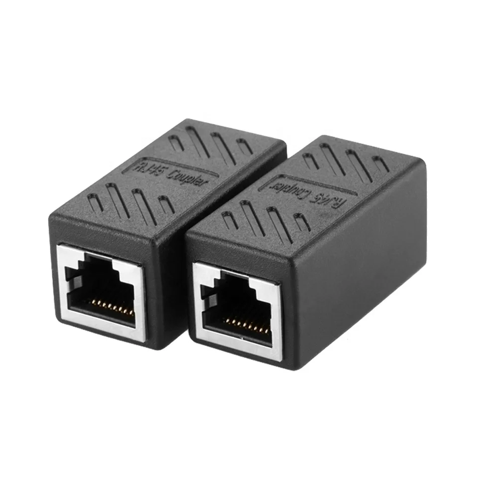 Ethernet Cat 5e/Cat5/Cat6/Cat7 RJ45 8P Female To Female Keyston Jack Inline Coupler Ethernet Extender Adapter
