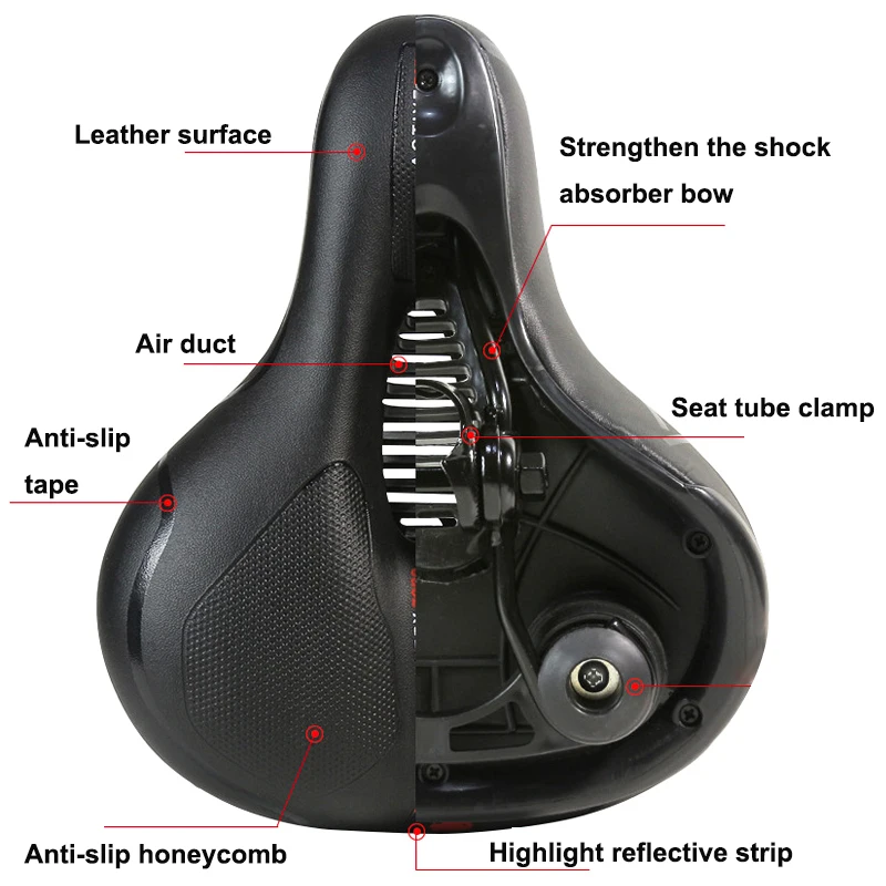 3D Bicycle Saddle Soft Seat Thicken Widen Cycle Cushion Comfortable Breathable fot MTB Road Bike Cycling Accessories