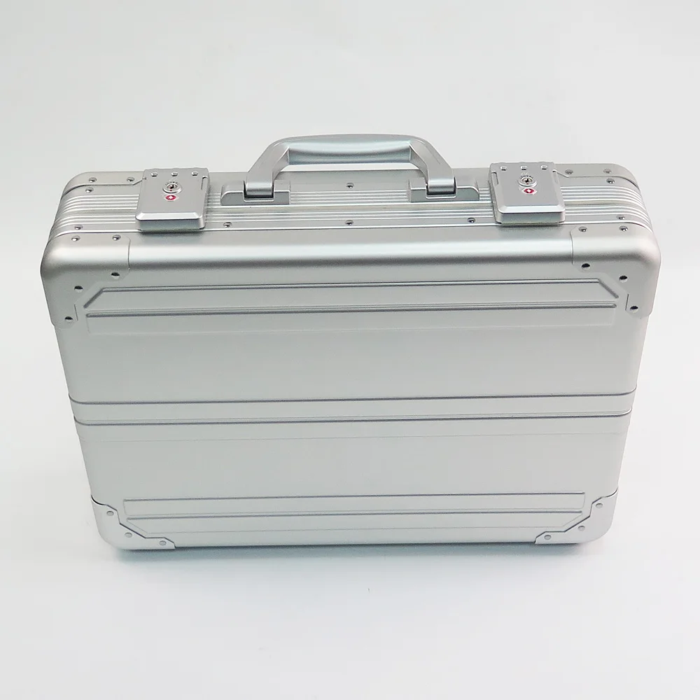 Aluminium Briefcase With Combination Locks Ideal For Tradesmen Laptop Padded Briefcase Attache