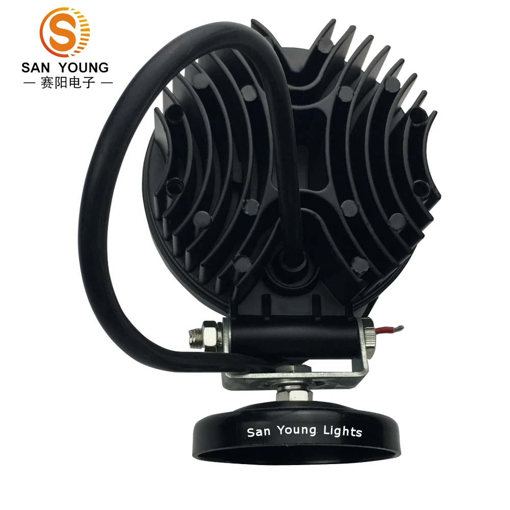 
4 inch 27w wholesale round led work light spot flood lamp for trucks working light 12V 24V cheap price work lamp waterproof 