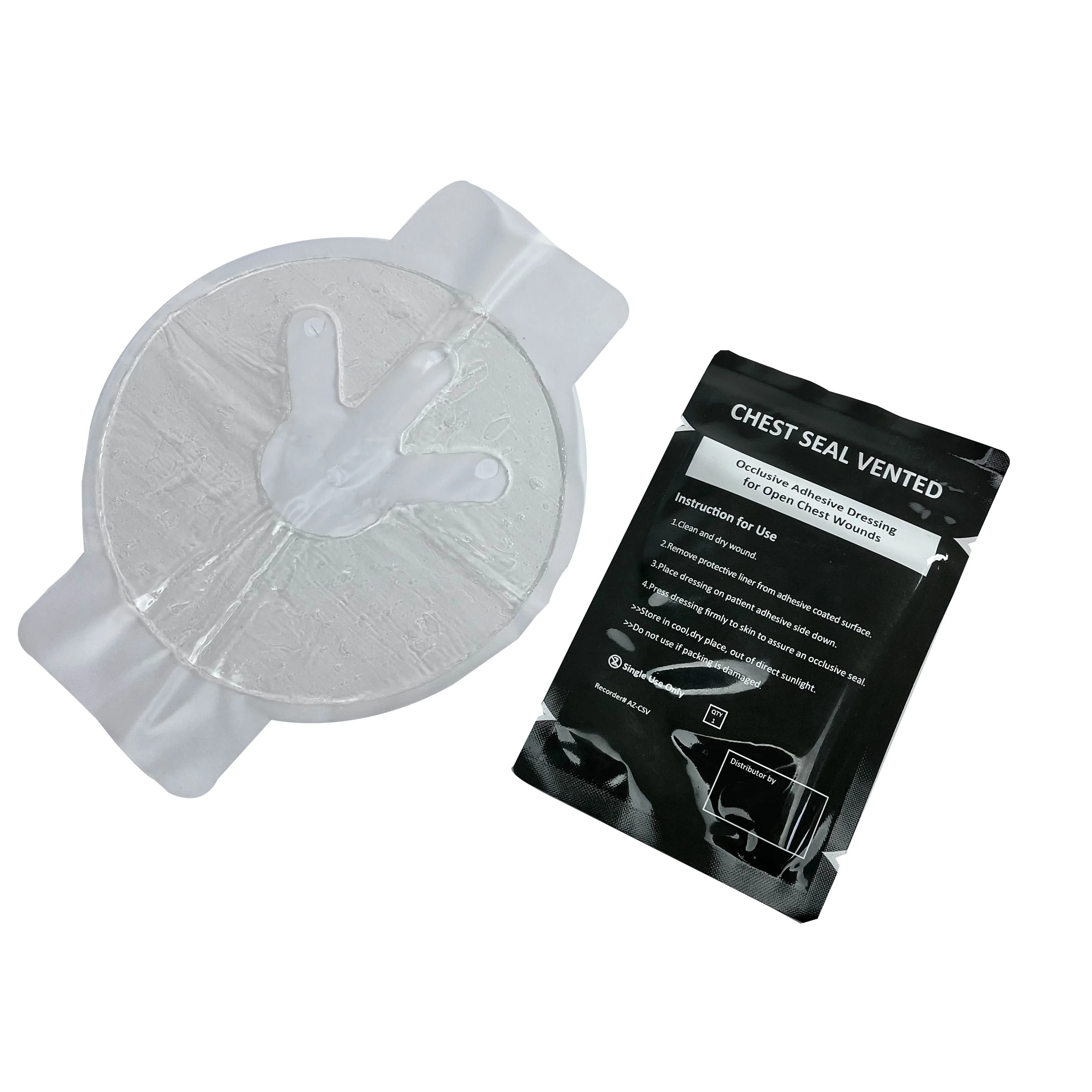 Tactical Chest Seal For Emergency First Ait Aid Medical Vented Occlusive Chest Seal