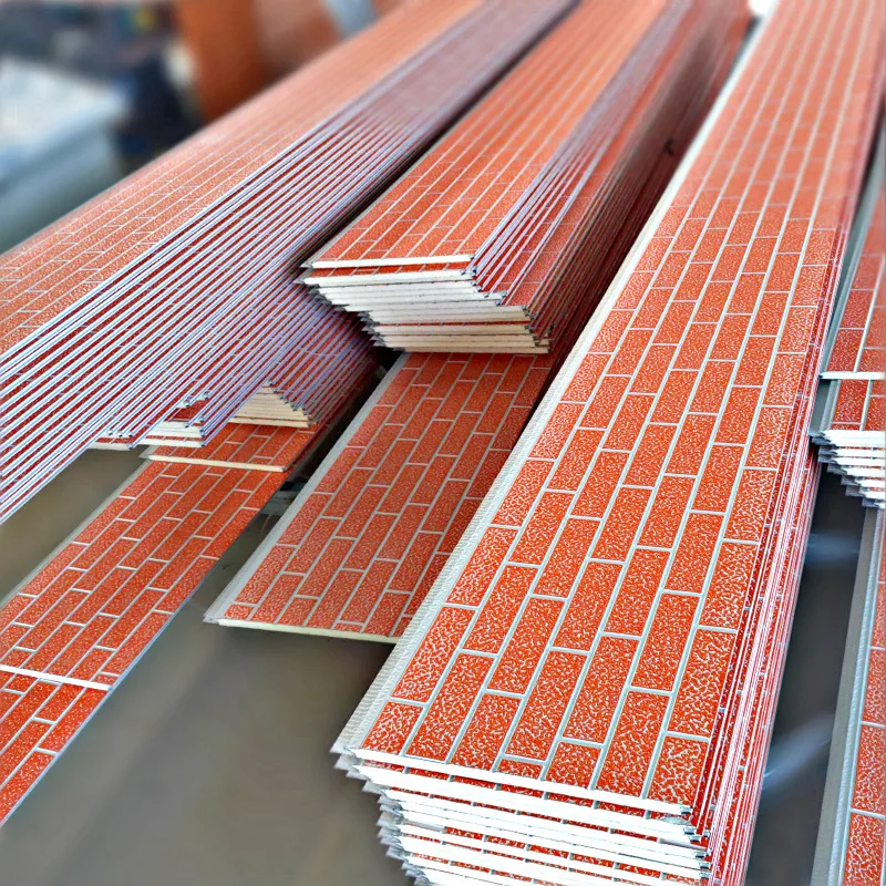 Lightweight Rain Proof 16mm Metal Siding PU Panel Sandwich Board For House Building