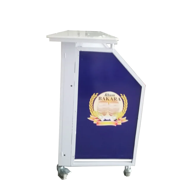 aluminum DJ table new design portable folding  with customized logo led lighting laptop stand