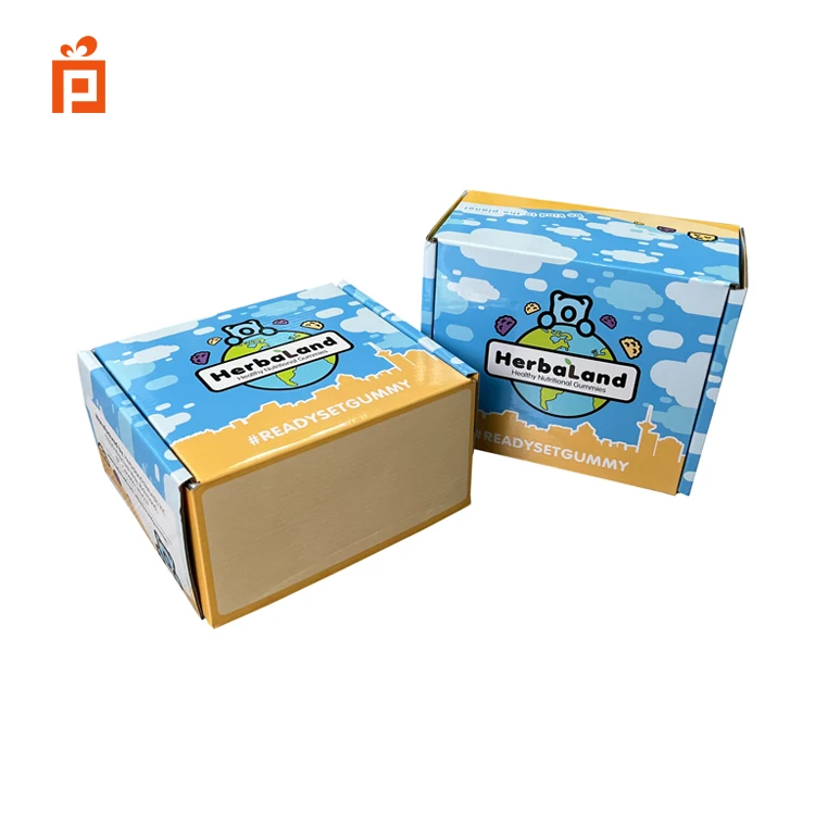 Оптовая продажа печатный бренд Гофрированная коробка для доставки маленькая упаковка детских игрушек