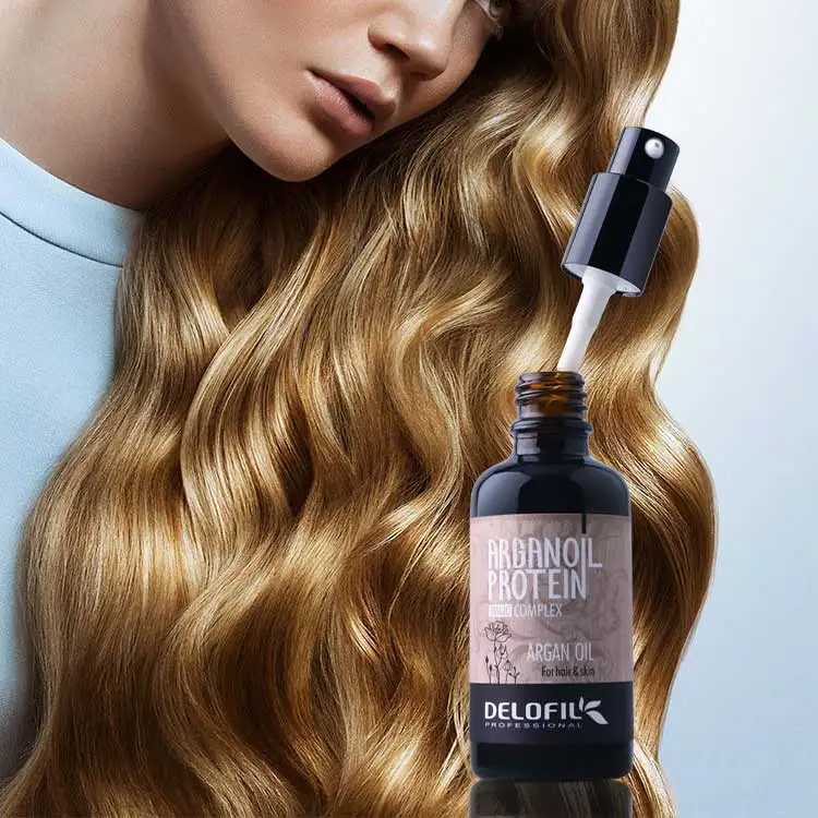 Delofil Private Label Indian Hair Regrowth Treatments Anti Hair Loss Organic Natural Castor Serum Hair Growth Oil