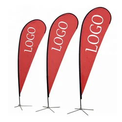 Water drop flag Printing Banner Free Design Promotion Opening Celebration Outdoor Advertising Decoration Beach Feather Flags