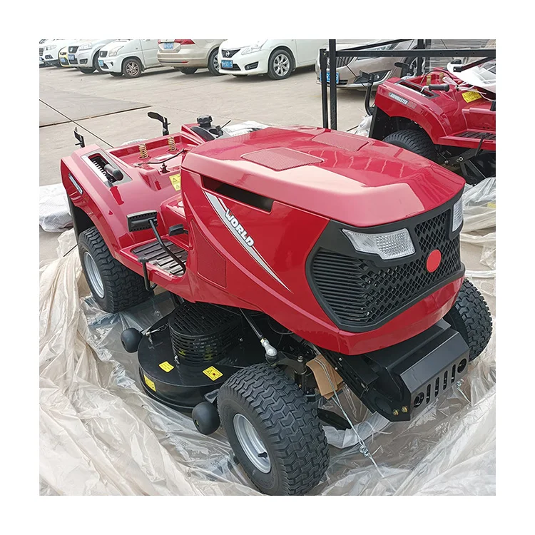 Riding Style 42 Inch Four-wheel Drive Wheeled Small Lawn Mower With Zero Turning Diesel Car Mounted Lawn Mower