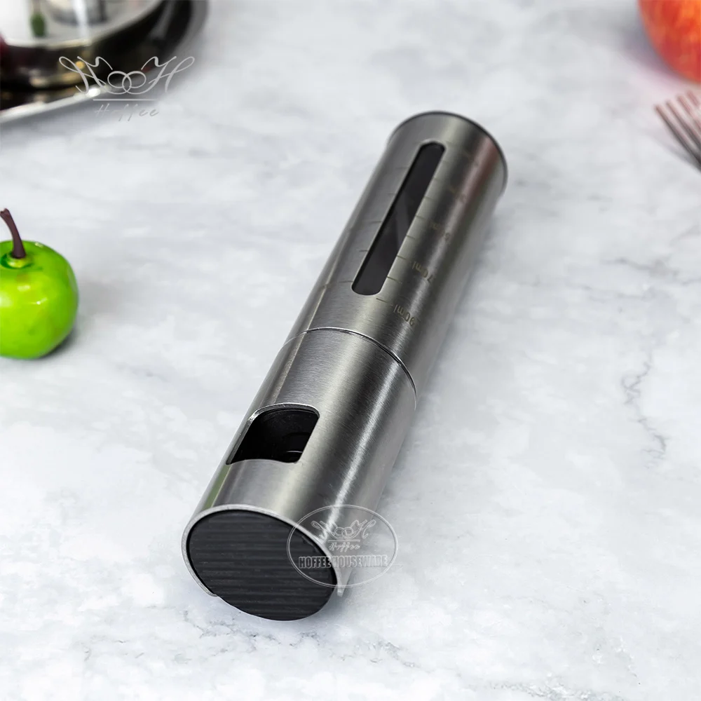 Dual Scale 100ml Stainless Steel Olive Oil Sprayer Air Fryer Pump Oil Spray Mister Bottle Oil Spritzer For Restaurant Steak