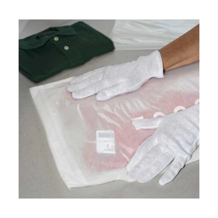 Оптовая продажа экологически чистых толстых герметичных водонепроницаемых прозрачных сумок для одежды футболок вощеной бумаги конвертов доставки упаковочных