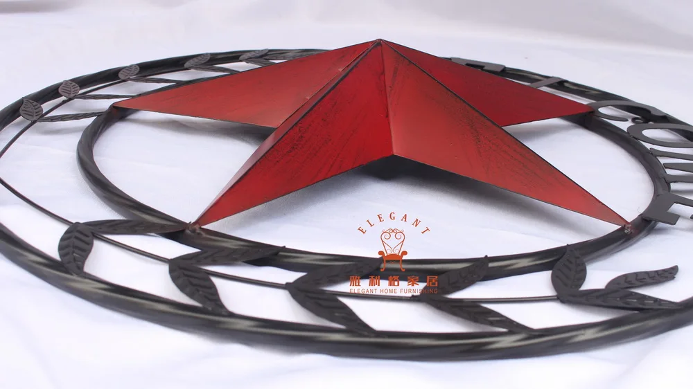 Metal Country Western Home Decor Welcome Texas Barn Star Wall Sign