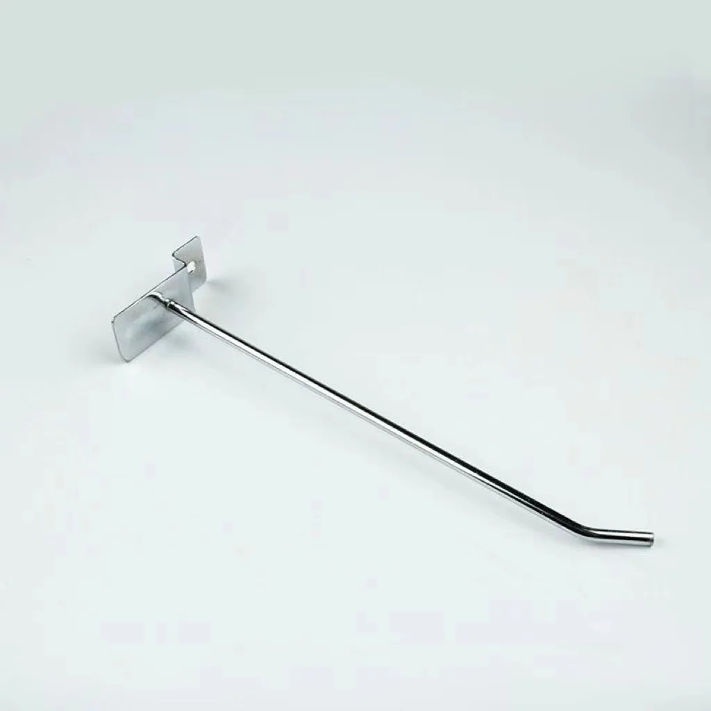 slatwall hanging single hooks bulk display hook metal steel slatwall display shelf hook 30cm