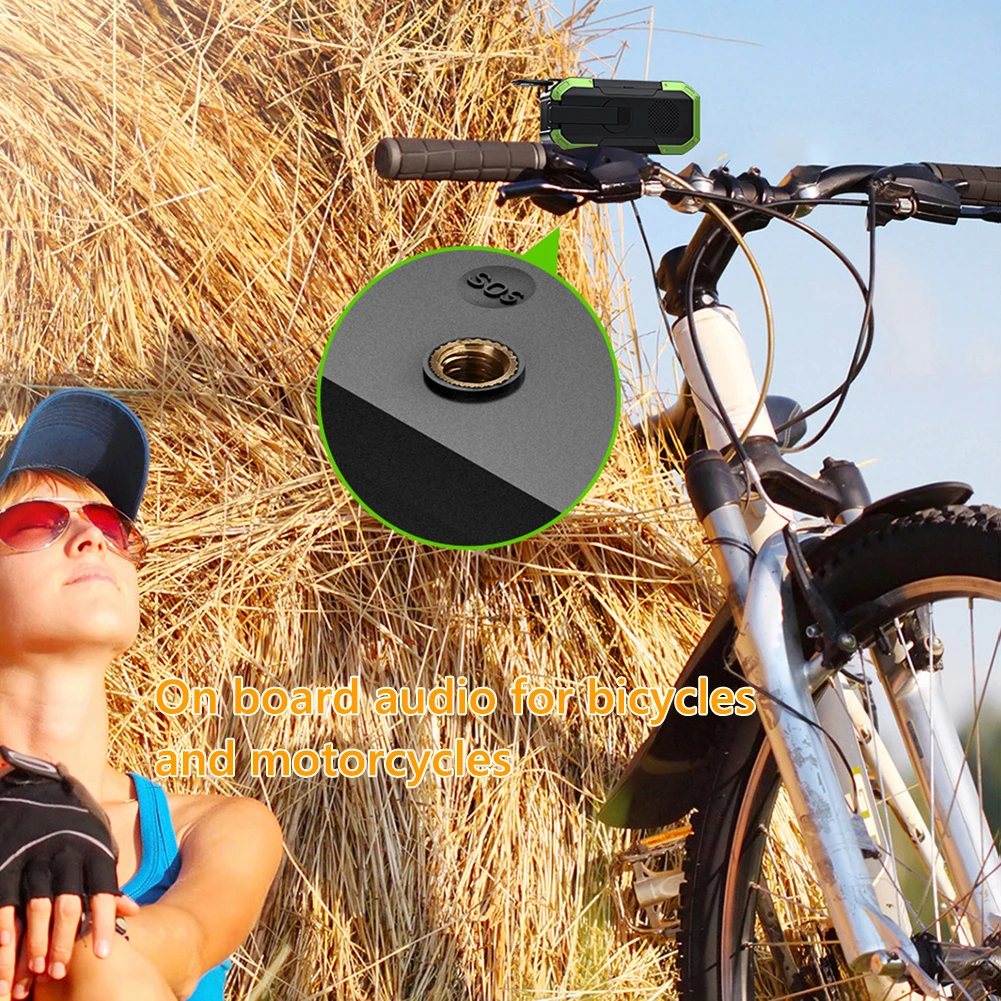 Jumon аварийное радио, водонепроницаемая Bluetooth-колонка, портативная цифровая AM FM-радио, ручная работа с солнечной батареей