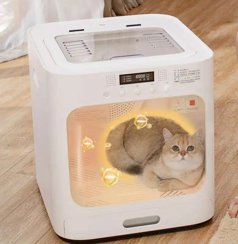 Hot Sale Low Noise cube Shaped Smart Pet Hair Dryer Room Automatic Pet Drying Box for Teddy Cats