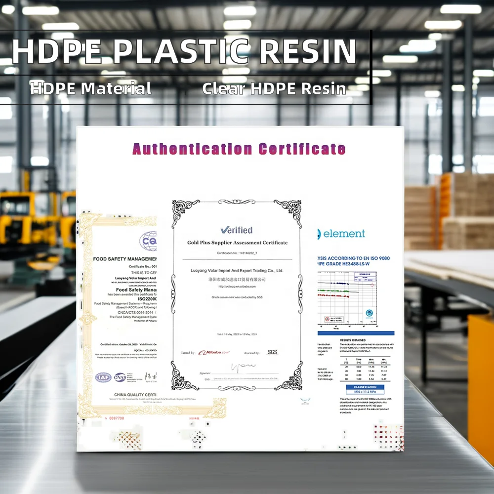 HDPE High-Density Polyethylene Blow Injection Molding Resin 100% Virgin Raw Material Plastic Pellets Granules LDPE Powder