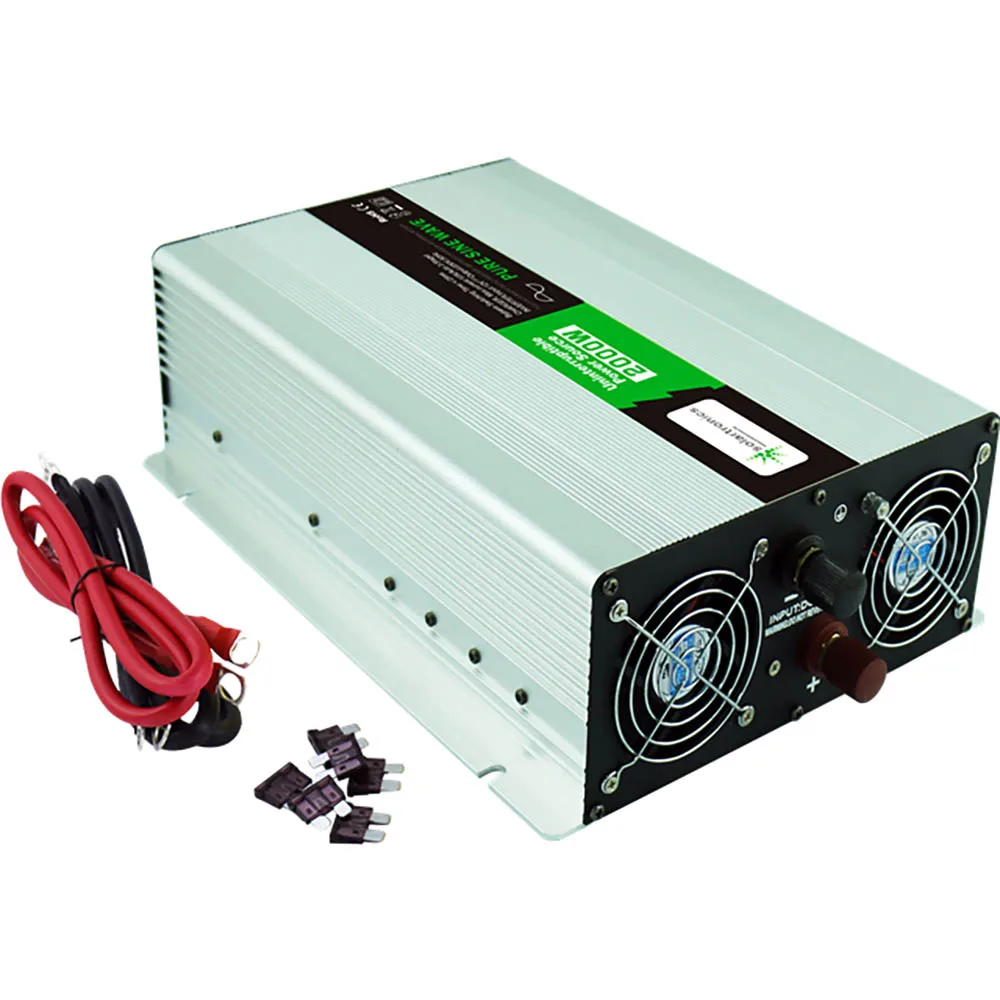 2000W Power Inverter With Charger,12V 24V Dc To Ac 100V 110V 120V 220V 230V 240V Off Grid Pure Sine Wave Power Inverter Charger