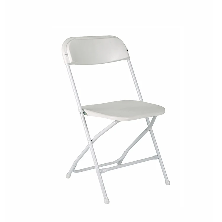  Cheap Wholesale Outdoor Garden White/black Use Plastic Folding Chair For Parties Wedding