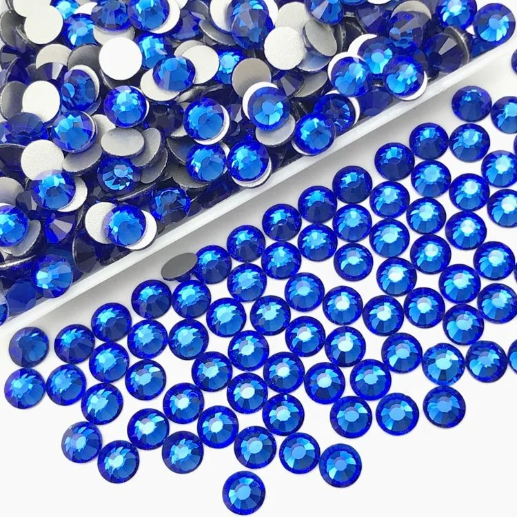 hot sale Sapphire Rhinestone strass flat back crystal for embellishments