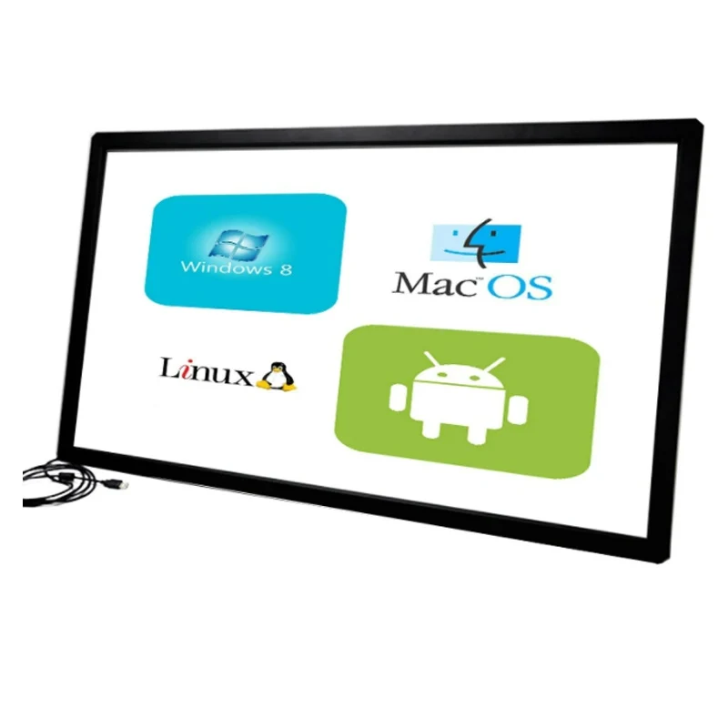 32inch-65inch Available 20 Points Ir Touch Frame Ir Touch Panel Overlays For Lcd Tv Infrared Touch Screen