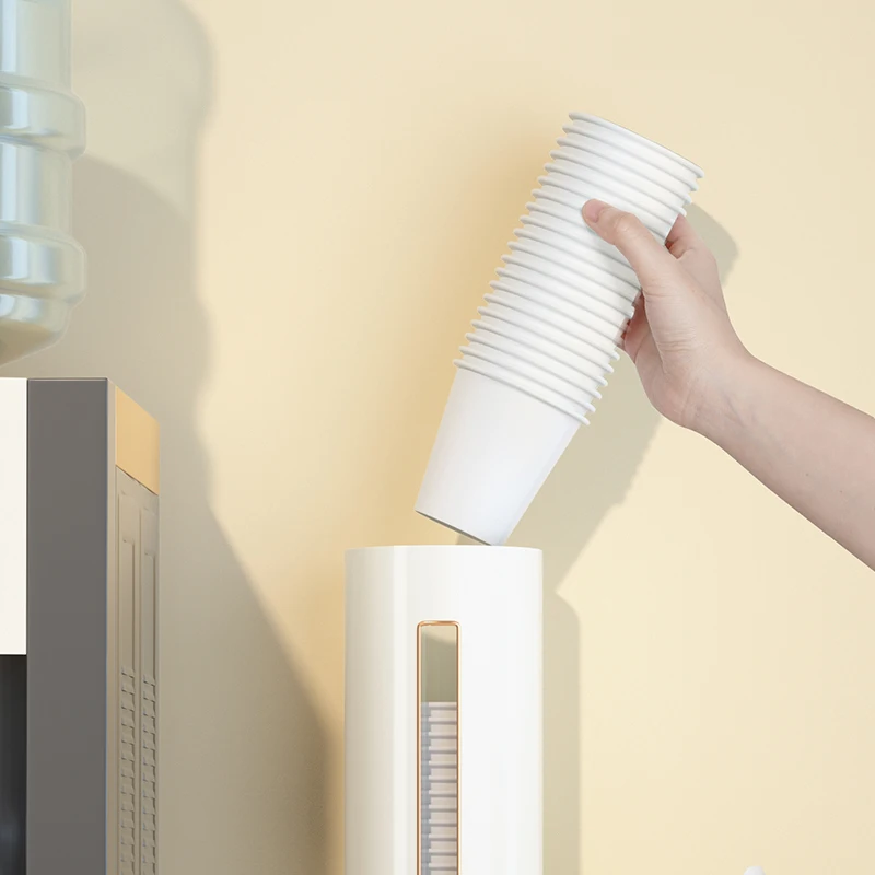 Одноразовый держатель для стакана, автоматический приемник стакана, бумажный настенный бытовой диспенсер для воды, стойка для хранения стаканов