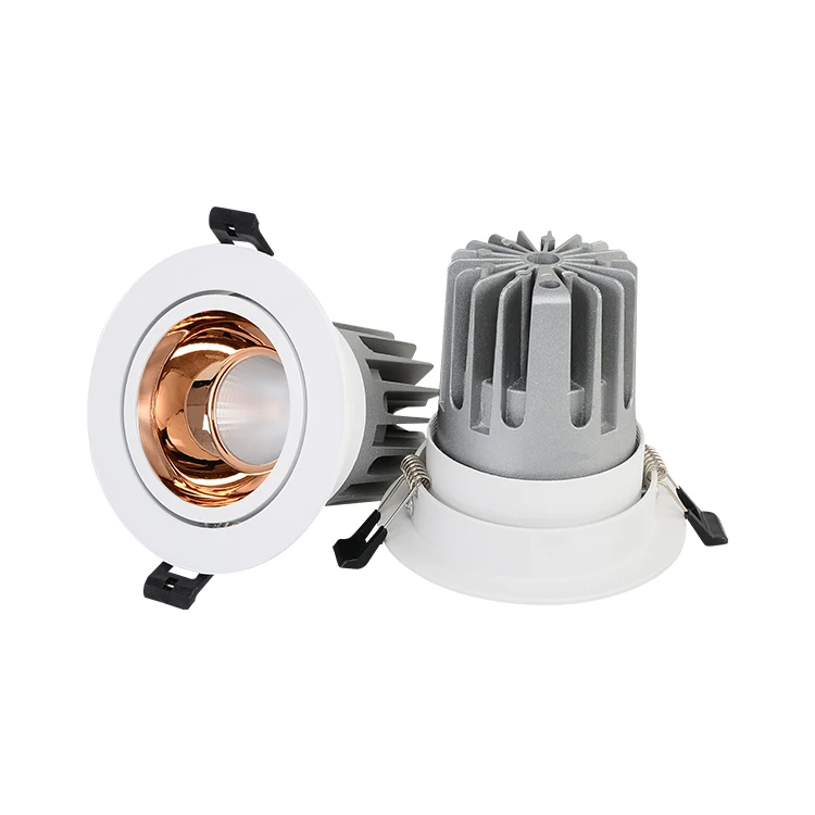 
12v Ip20 Die-casting 10w Home Commercial Aluminum Down Light Recessed Led Cob Downlight 