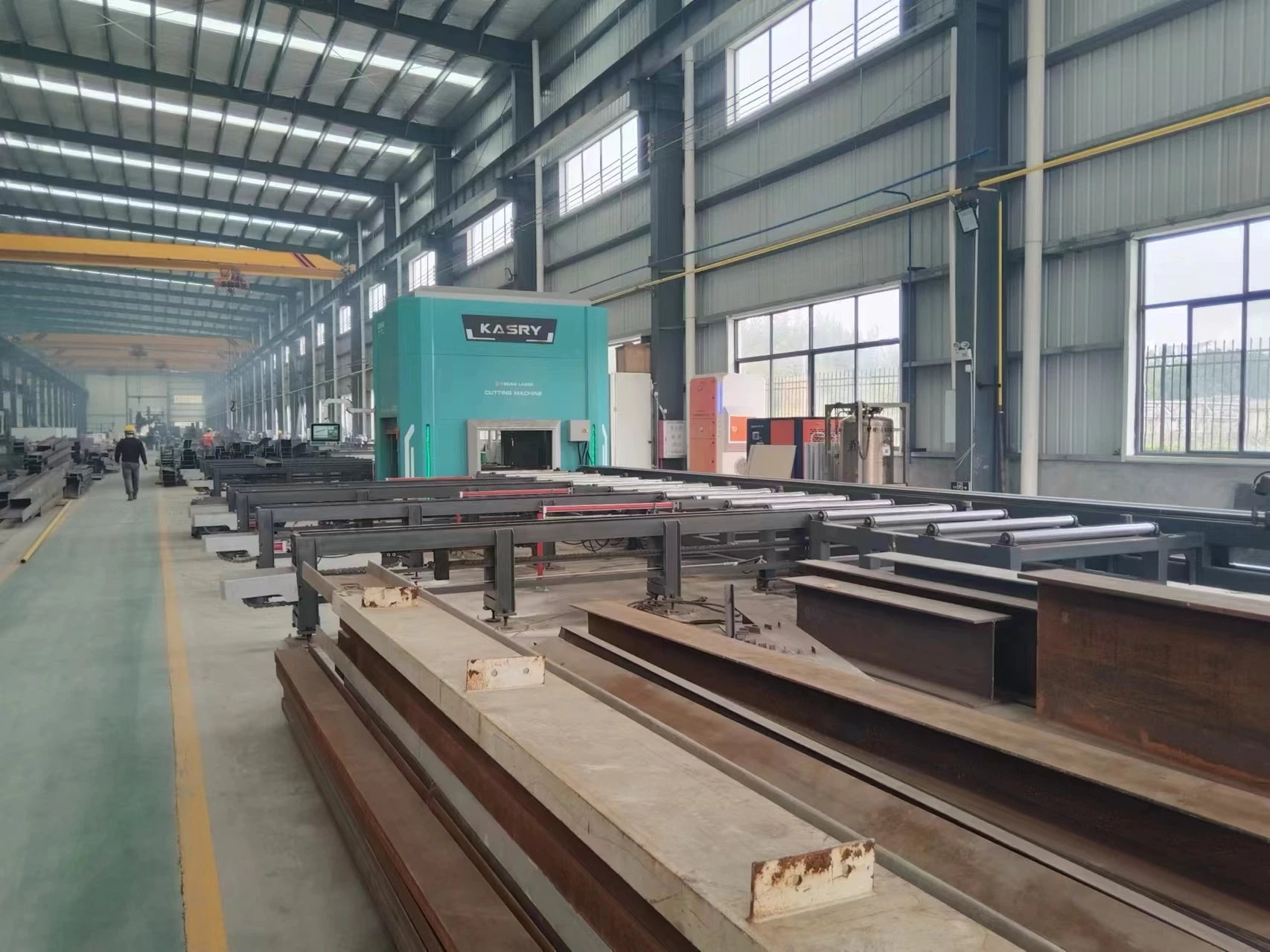 Kasry KR-XHJG-1250 Steel Structure Processing Fiber Steel H Beam Laser Cutting Machine