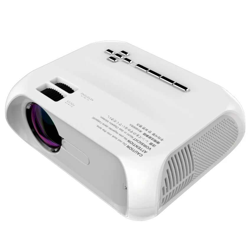 
Mini Data Show Tablet Laptop Smart Video Digital Projector 6000 Lumens Home Cinema Projector Phone Mirroring CE RoHS FCC Passed 