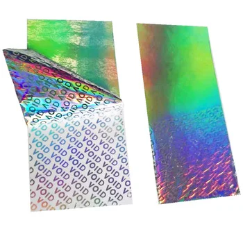 Vinyl anti-fake anti-countefeit label security code sticker VOID labels