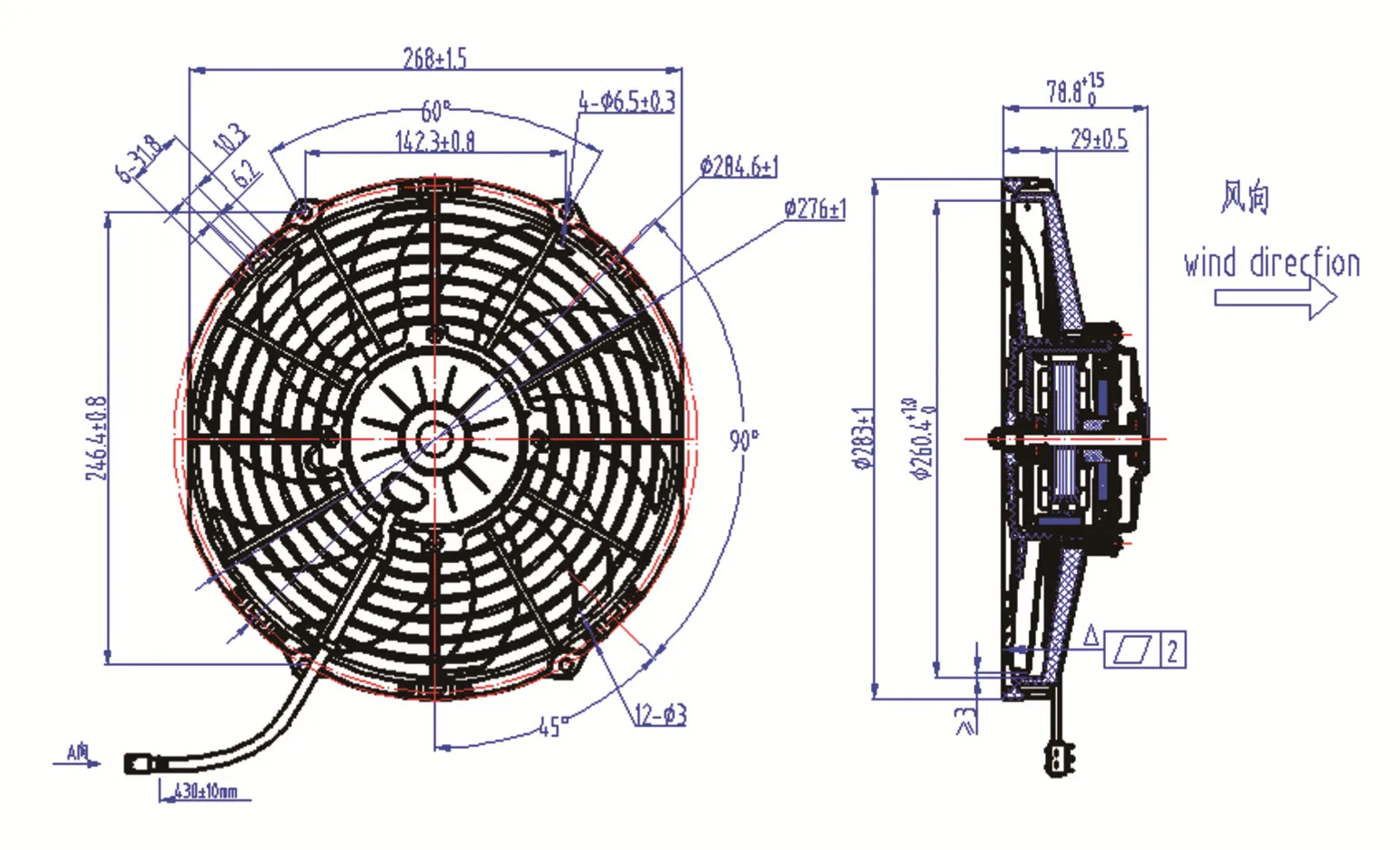 Spal VA11-BP12/C-57A Thermo King Refrigeration Fan Suction 24V OEM  10 inch  diameter  255 mm