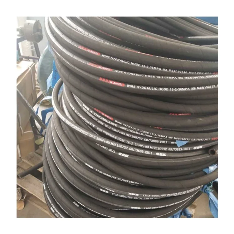 High pressure wire braided grease hose 1/8 inch high pressure  crimping hydraulic hose