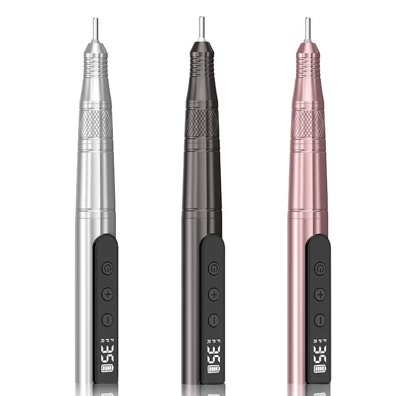 Iksbeauty Cordless 35000RPM Professional Electric Nail Drill Pen E-File Rechargeable Nail Drill Machine Manicure Machine