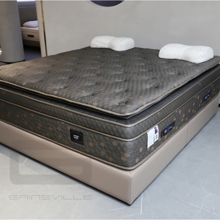 Professional mattress manufacturer needle woven fabric latex environmentally friendly brown thickened mattress