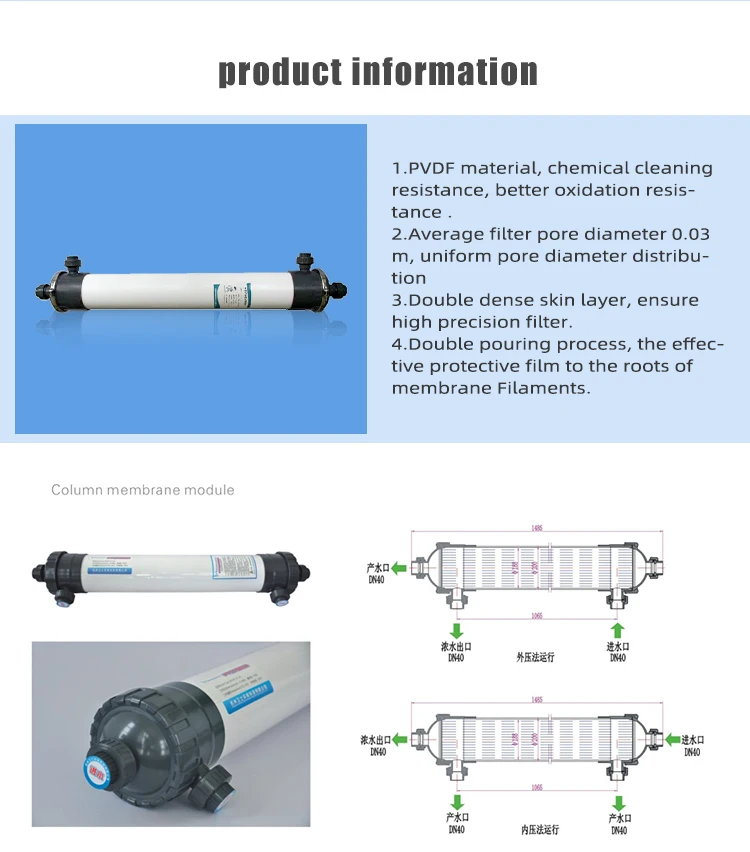  Заводская прямая 1060/8060/4046/4040/4860 UF ультрафильтрующая