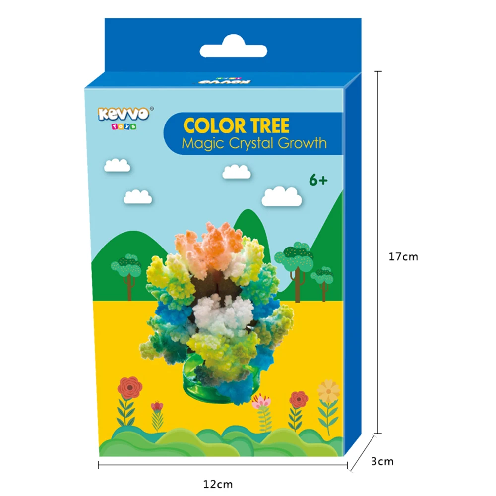 Wholesales hot selling Magic Christmas  Decoration Colorful Tree Toy Paper Tree Blossom Set Creative Magic Crystal Tree