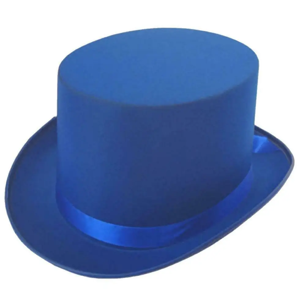 Роскошная атласная шляпа для взрослых, унисекс, магический костюм, маскарадный костюм, аксессуар для вечеринки AD2581