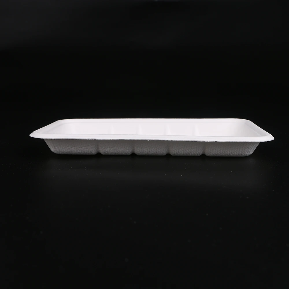 Customized biodegradable eco friendly disposable food fruit paper tray