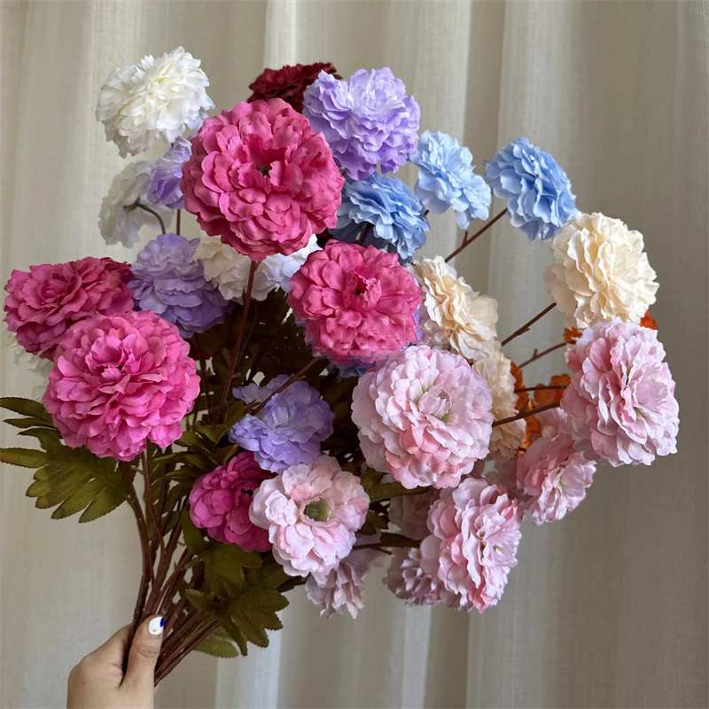 Factory Price Artificial Flower Wholesale Ranunculus Peony For Wedding Decoration