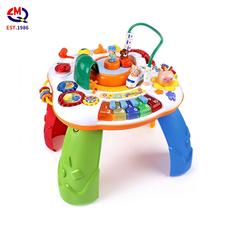 Wholesale Children Multifunctional Early Brain Educational Musical Toy Kids Learning Activity Table Baby Study Toys
