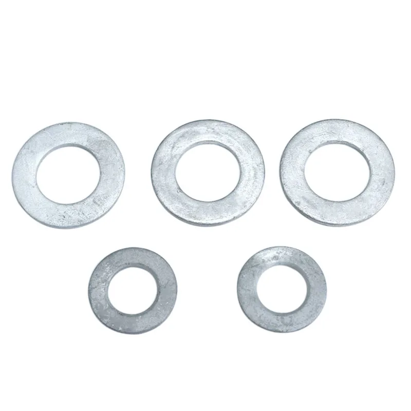 GB95 горячеоцинкованная углеродистая сталь круглая плоская шайба